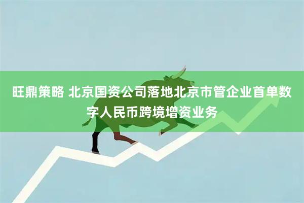 旺鼎策略 北京国资公司落地北京市管企业首单数字人民币跨境增资业务