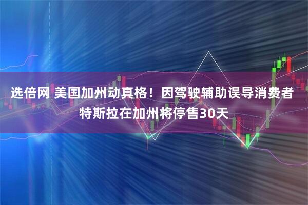 选倍网 美国加州动真格！因驾驶辅助误导消费者 特斯拉在加州将停售30天